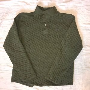 Olive Quilted Pullover by Avalanche
